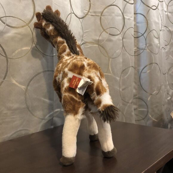 Realistic Giraffe Plush Stuffed Animal Safari Jungle Toy Soft 15" Tall Poseable - Picture 6 of 9